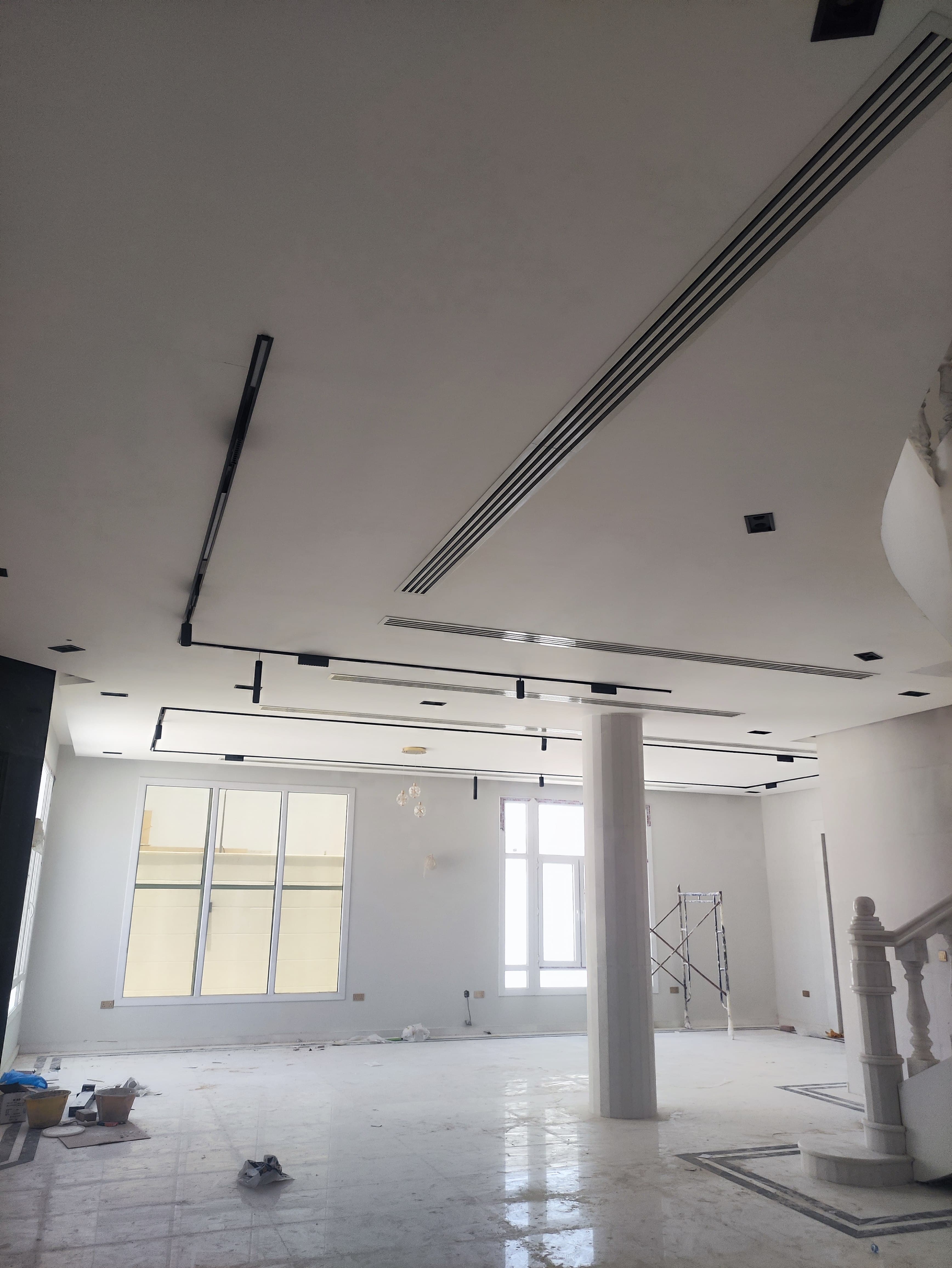 Gypsum board false ceiling with cove lighting in a Doha villa (view 4)